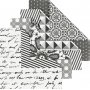 Origamipapier - schwarz/wei - 10 x 10 cm - 50 Blatt