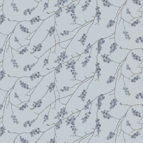 Wachstuch PVC Branch - Blau