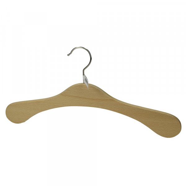 Kleiderbgel 42 cm - unbehandelt rustikal, inkl. Haken