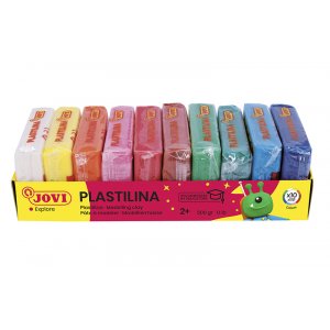 Ton - Jovi Plastilina - 10er-Pack in gemischten Farben 500 g Ton - Jovi Plastilina - 10er-Pack in gemischten Farben 500 g