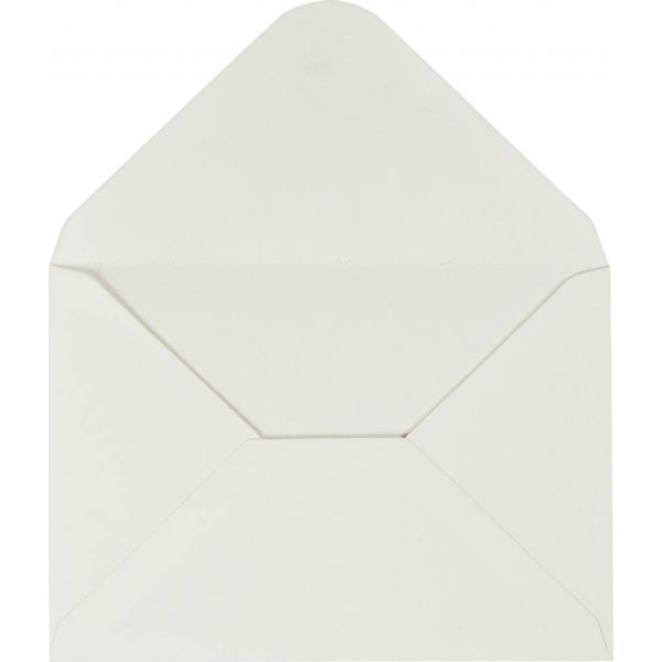Umschlag - gebrochenes Wei - 11,5 x 16 cm - 10 Stk