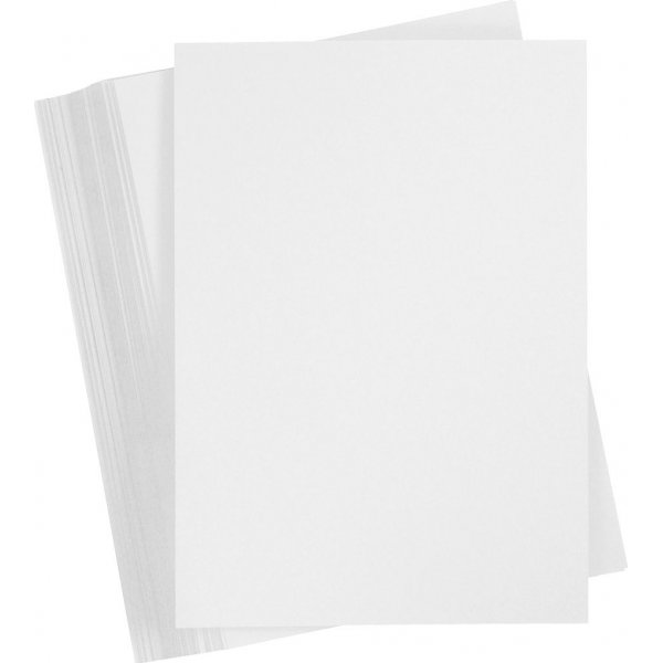 Farbiger Karton - wei - A4 - 180 g - 100 Blatt