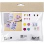 Mini DIY Kit Dekoration, Pastellfarben, Monster Collage