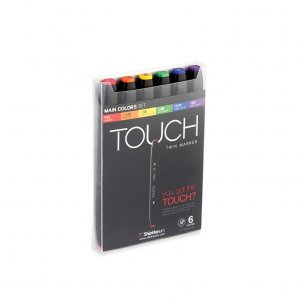 Touch Twin Marker 6 Stück - Hauptfarbe Touch Twin Marker 6 Stück - Hauptfarbe