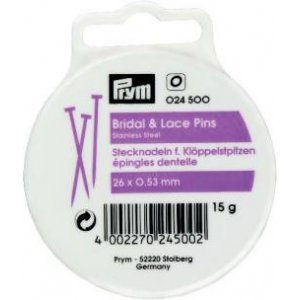 Braut- und Spitzennadeln Edelstahl 0,53x26 mm 15 g Braut- und Spitzennadeln Edelstahl 0,53x26 mm 15 g