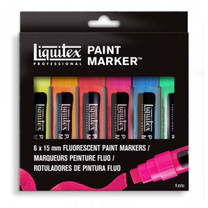 Farbmarker-Set Liquitex Wide 15mm - Fluoreszierend Farbmarker-Set Liquitex Wide 15mm - Fluoreszierend