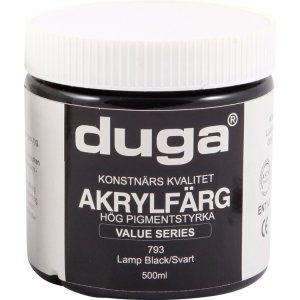 Acrylfarbe 500ml schwarz