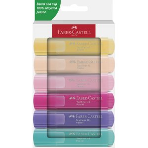 Textmarker-Set - Faber-Castell - TL 46 - Pastell 6 Stifte Textmarker-Set - Faber-Castell - TL 46 - Pastell 6 Stifte