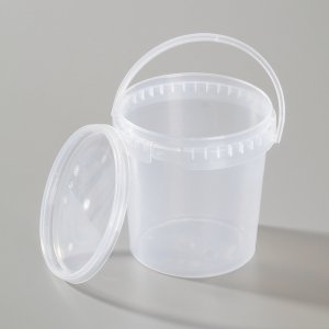 Leerbehälter ø 120 mm h 120 mm - transparent 1000 ml Leerbehälter ø 120 mm h 120 mm - transparent 1000 ml