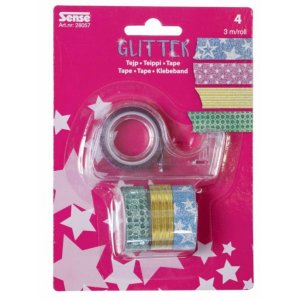 Glitzerband Sense - 4 Farben Glitzerband Sense - 4 Farben