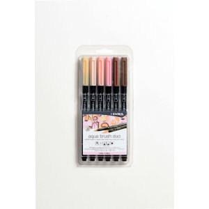 Aquarellstifte Aqua Brush Duo 6er-Pack - Hauttöne Aquarellstifte Aqua Brush Duo 6er-Pack - Hauttöne