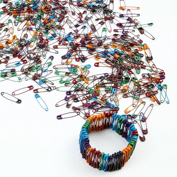 Sicherheitsnadeln - gemischte Farben - 10 x 100 Stk