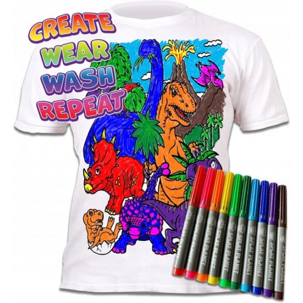 Färben Sie Ihr T-Shirt - Dinosaurier Färben Sie Ihr T-Shirt - Dinosaurier