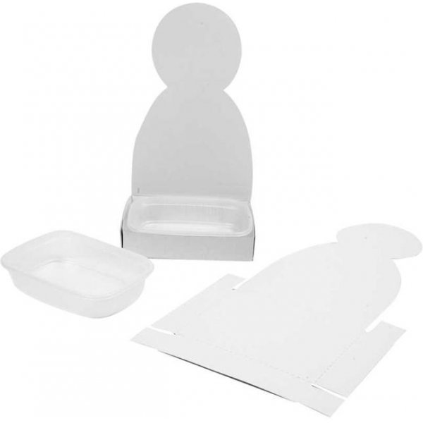 Figurenfrmige Kinderzimmerboxen - wei - 6 Stk