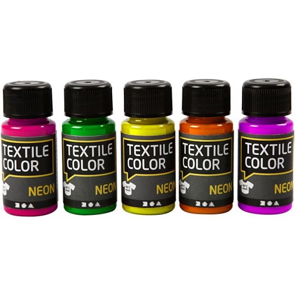 Textile Color Textilfarbe - Mischfarben - 5 x 50 ml