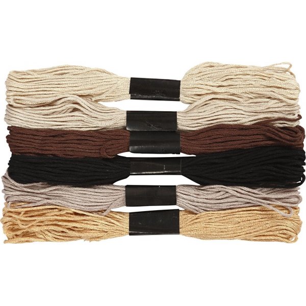 Harmoni Stickgarn - natur - 6 Bndel