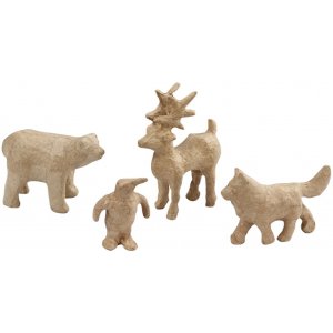 Polartiere - 4er-Pack - Schlittenhund, Pinguin, Eisbär und Rentier Polartiere - 4er-Pack - Schlittenhund, Pinguin, Eisbär und Rentier