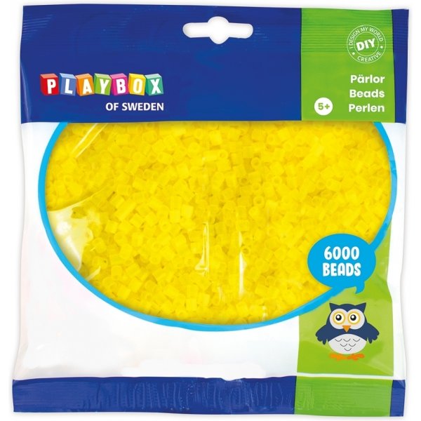 Röhrenperlen Transparent Gelb - 6000 Stk Röhrenperlen Transparent Gelb - 6000 Stk