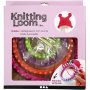 Runde Strickringe mit Nadeln und Haken - 4 Stk