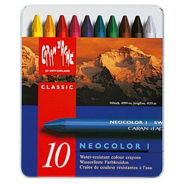 Wachsmalstift Caran d'Ache NeoColor I - 10 Buntstifte