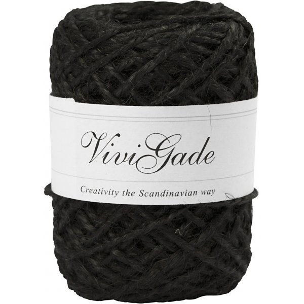 Naturhanf - schwarz - 30 m Naturhanf - schwarz - 30 m