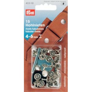 Nieten 4-6 mm dick Messing silberfarben 15 Stk Nieten 4-6 mm dick Messing silberfarben 15 Stk