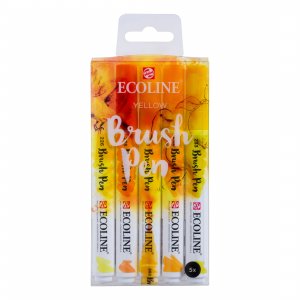 Ecoline Pinselstift 5er-Pack - Gelb Ecoline Pinselstift 5er-Pack - Gelb