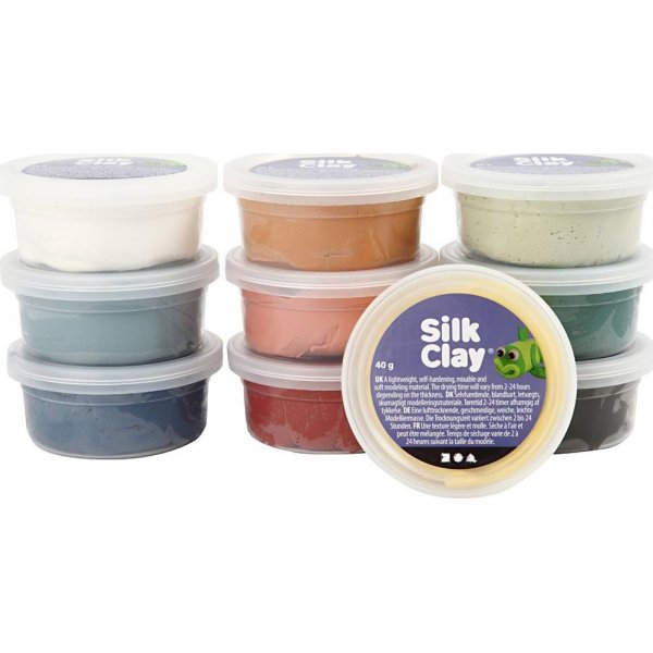 Silk Clay - matte Farben - 10 x 40 g