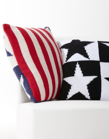 Strickanleitung - Kissen und Topflappen mit Stern
