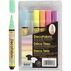 Deko-Textilstifte - 3 mm - Neonfarben - 6 Stk Deko-Textilstifte - 3 mm - Neonfarben - 6 Stk
