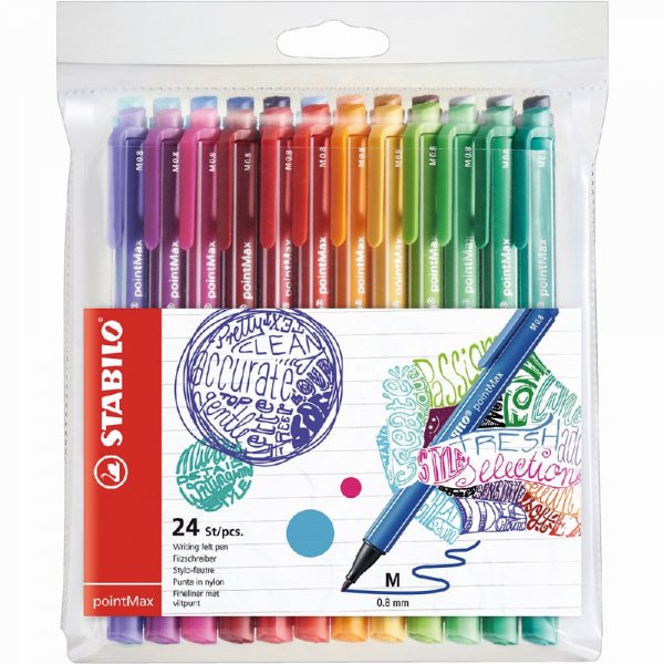 Fasermaler PointMax - 24er-Pack