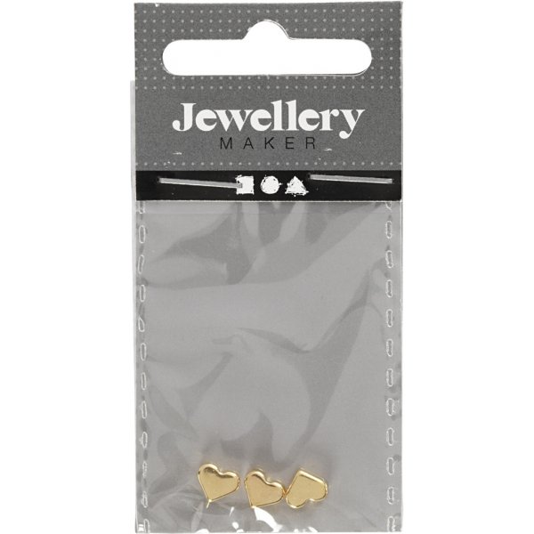 Verbindungsperlen - vergoldet - 3 Stk