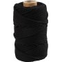 Makrameegarn - Schwarz - 4 mm - 55 m