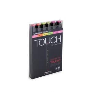 Touch Twin Marker 6 Stück - Fluoreszierende Farbe Touch Twin Marker 6 Stück - Fluoreszierende Farbe