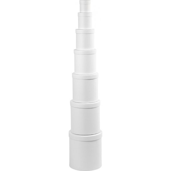 Asche - wei - rund - 7 Stk