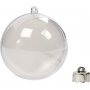 Dekokugel - transparent - 8 cm - 5 Stk