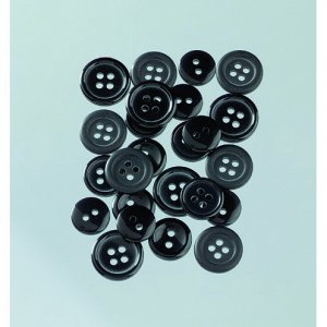 Knöpfe 10 - 15 mm - schwarz 40 g schwarz Knöpfe 10 - 15 mm - schwarz 40 g schwarz