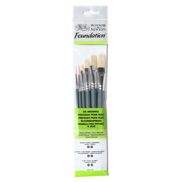 Wildschweinpinsel-Set W&N Foundation Oil - Nr. 25