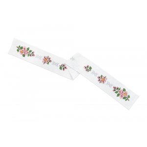 Stickset Partystreifen - Rosa Blumen Stickset Partystreifen - Rosa Blumen