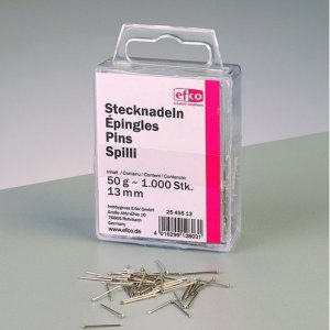 Knopfnadel 13 mm - vernickelt 50 g ~ 1.000er-Packung Eisen Knopfnadel 13 mm - vernickelt 50 g ~ 1.000er-Packung Eisen
