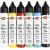 Kerzenwachs in Farbflaschen - krftige Farben - 6 x 28 ml