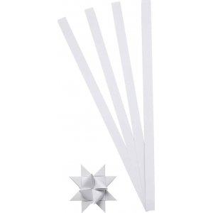 Sternstreifen - weiß - Ø4,5 cm - 100 Streifen Sternstreifen - weiß - Ø4,5 cm - 100 Streifen