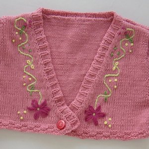 Strickanleitung - Bolero mit Stickerei Strickanleitung - Bolero mit Stickerei