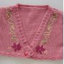 Strickanleitung - Bolero mit Stickerei