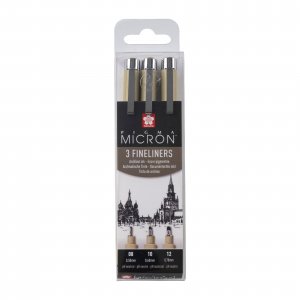 Fineliner Pigma Micron Set - 3 Stifte (08, 10, 12) Fineliner Pigma Micron Set - 3 Stifte (08, 10, 12)