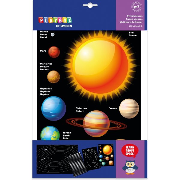 Das Space-Sticker-Bastelset