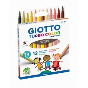 Markierstifte Giotto Turbo Hautfarben - 12er-Pack Markierstifte Giotto Turbo Hautfarben - 12er-Pack
