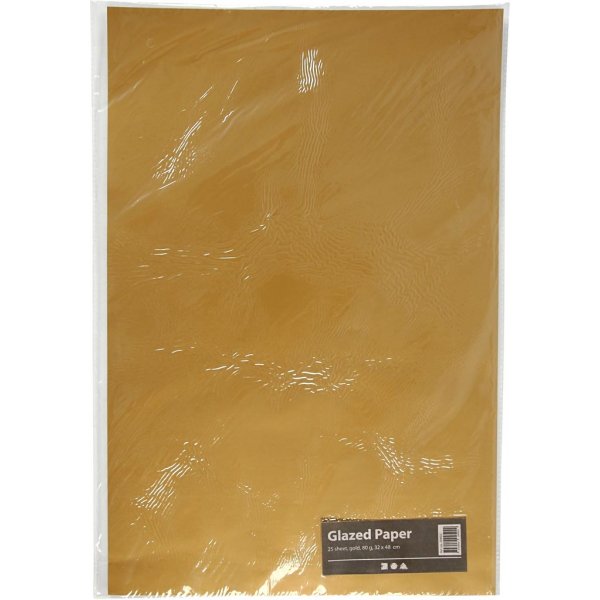 Glanzpapier - Gold - 25 Blatt