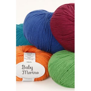 Drops Baby Merino-Garn - 50 g (ca. 40 verschiedene Farben zur Auswahl) Drops Baby Merino-Garn - 50 g (ca. 40 verschiedene Farben zur Auswahl)