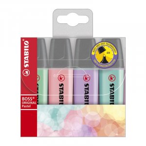 Textmarker Boss 4er-Pack - Pastell Textmarker Boss 4er-Pack - Pastell